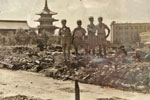 Members of the crew of HMNZ Gambia in Tokyo in 1945