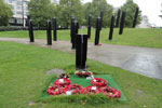 The "Leader" standard. New Zealand War Memorial, Southern Stand, at Hyde Park Corner, London. August 9, 2017