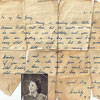 A letter dated February 3, 1950 from Bill to his 3-year old son Garry extolling him to be a good boy. The photo is of Bill's wife. Photo kindly provided by Bill's son, Garry