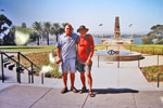 Geordie Todd (Allen?) and Terry Craig at Perth War Memorial, 2004. Both were Electrical Mechanicians on the 1957/58 commission. Photo kindly supplied by Terry Craig.