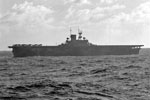 USS Wasp with aircraft ranged on her flight deck. April 3-4 1942. Photo: Lt. R. G. G. Coote. Imperial War Museum A 9234