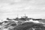 The American Flagship, the cruiser USS Wichita. The task force was under the command of Rear Admiral R. G. Griffen. April 3-4, 1942. Photo: Lt. R. G. G. Coote. Imperial War Museum A 9237