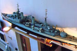 Rosyth dockyard apprentices 1953 model of HMS Gambia. Picture by Sheila Best.