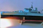 Rosyth dockyard apprentices 1953 model of HMS Gambia. Picture by Sheila Best.