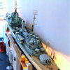 Rosyth dockyard apprentices 1953 model of HMS Gambia. Picture by Sheila Best.