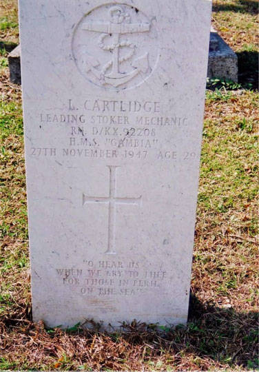 Leslie Caetlidge's gravestone