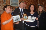 HMS Gambia Association presentation to William Casbolt. Bill was chairman of the Association