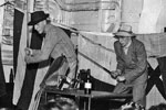 Ship's concert, 1950. Photo from my dad's albums.