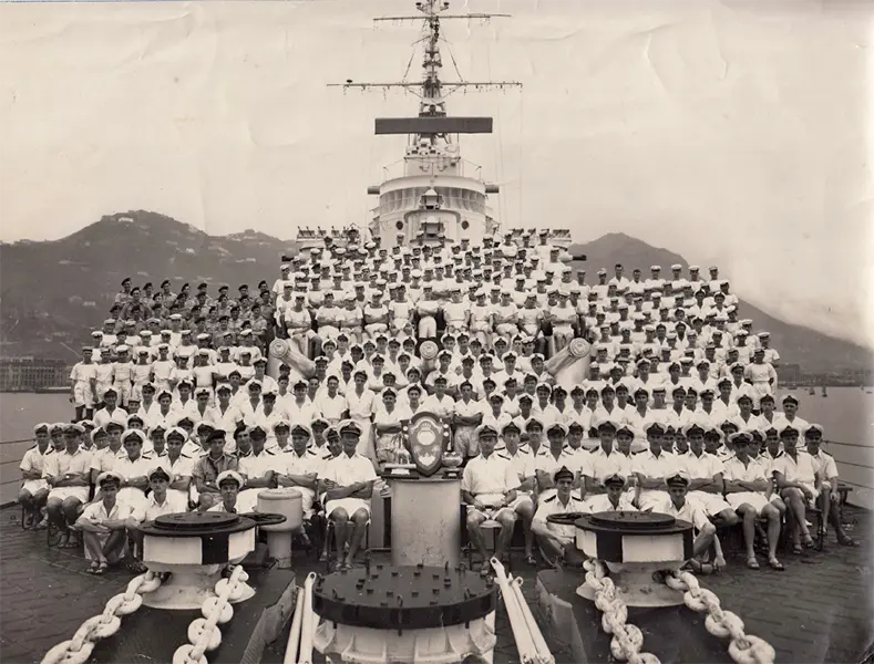 HMS Gambia crew
