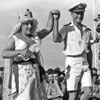 Crossing the Line ceremony on HMS Warrior, 1954. Photo from dad's photo albums