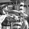 Crossing the Line ceremony on HMS Warrior, 1954. Photo from dad's photo albums