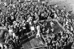 Crossing the Line ceremony on HMS Warrior, 1954. Photo from dad's photo albums