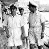 Inspection by Rear Admiral Pizey, 1950. Photo from my dad's albums.