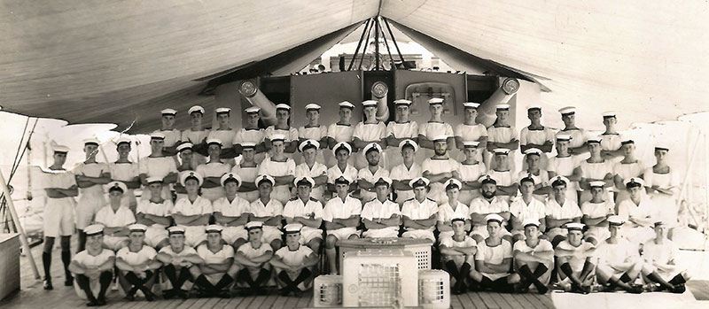 HMS Gambia's Communications Division.