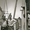 'Tubby' Jackson and John Aire. I think this would be Petty Officer Telegraphist S. Jackson. Image from Amanda Dalton, John Aire's daughter