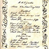 Christmas 1955 menu. Image from Amanda Dalton, John Aire's daughter