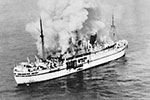 HMT Empire Windrush, March 1954. Photo: Imperial War Museums A32891