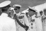 King Paul of the Hellenes with the CinC of the Mediterranean Fleet in Athens, Greece in September, 1950. One of Alan Goodwin's photos, submitted by his grandson, Steve McAllister.