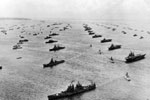 The Queen passes through The Great Armada. Image from Ray Holden