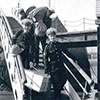 All smiles as we leave the Gambia in Chatham. Don Peerless, Sticks Macklin, Dan O'Connell & Jan Kesterton. Photo provided by Michael Hutton