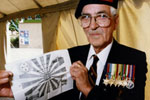 Bob Kennedy at the British Pacific Fleet reunion in Portsmouth in 1995