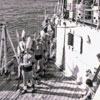 Crossing the Line ceremony, July 1958. Photo kindly supplied by Bill Hartland