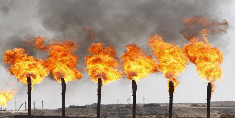 Natural gas flaring