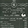 Cock of the Fleet Regatta scores, 1960 at Trincomalee, Ceylon