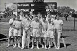 Cricket team. Trincomalee, January 1956. Image from Rosie Hancock-Child.