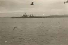 Photo from Lindsay Cuming's time on HMS Gambia. Photo from his grandson, Shane Scott