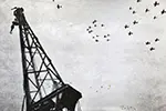 Bill Sterritt took this photo of Japanese kamikaze planes while on HMNZS Gambia