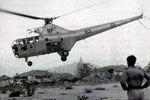 Air rescue help for some of the islanders, August 1953. Image from Stan Coulding
