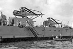 Helicopters are brought to Zante by HMS Bermuda to carry out aerial surveys, August 1953. Helicopters shown are Westland-Sikorsky Dragonfly helicopters. Image from Imperial War Museums, A32691