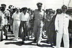 H.M. King Constantine with H.M. Queen Frederica and others, August 1953. Image from Stan Coulding
